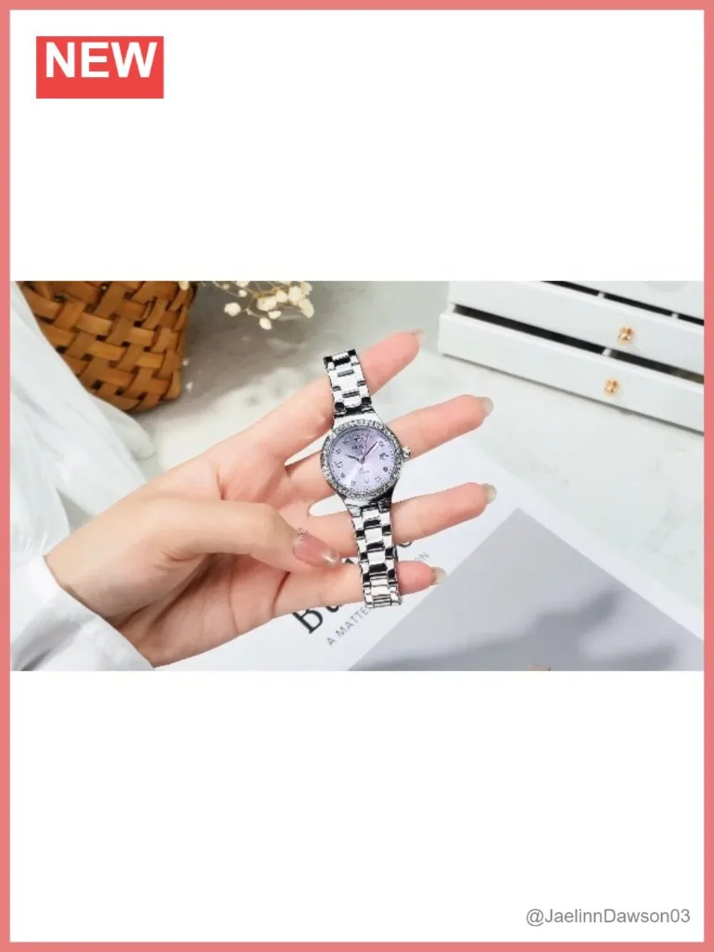 Women's Stainless Steel Dress Watch Luminous Analog Quartz